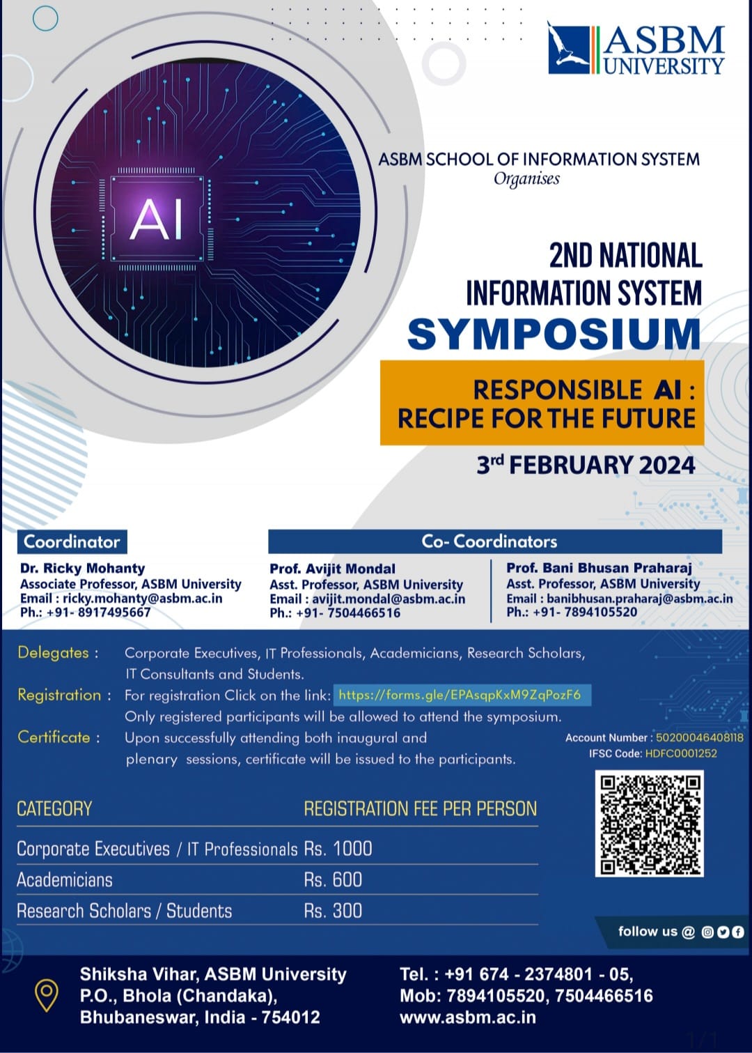 2nd National Information System Symposium 2024 ASBM University   2nd National Information System Symposium Responsible AI Recipe For The Future 