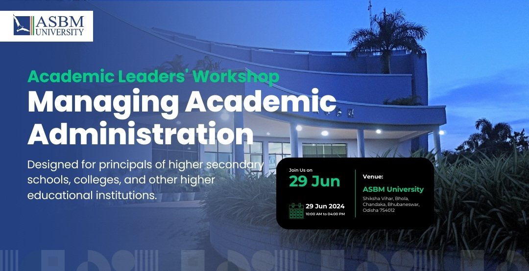ASBM University to Host Academic Leaders’ Workshop on Managing Academic Administration