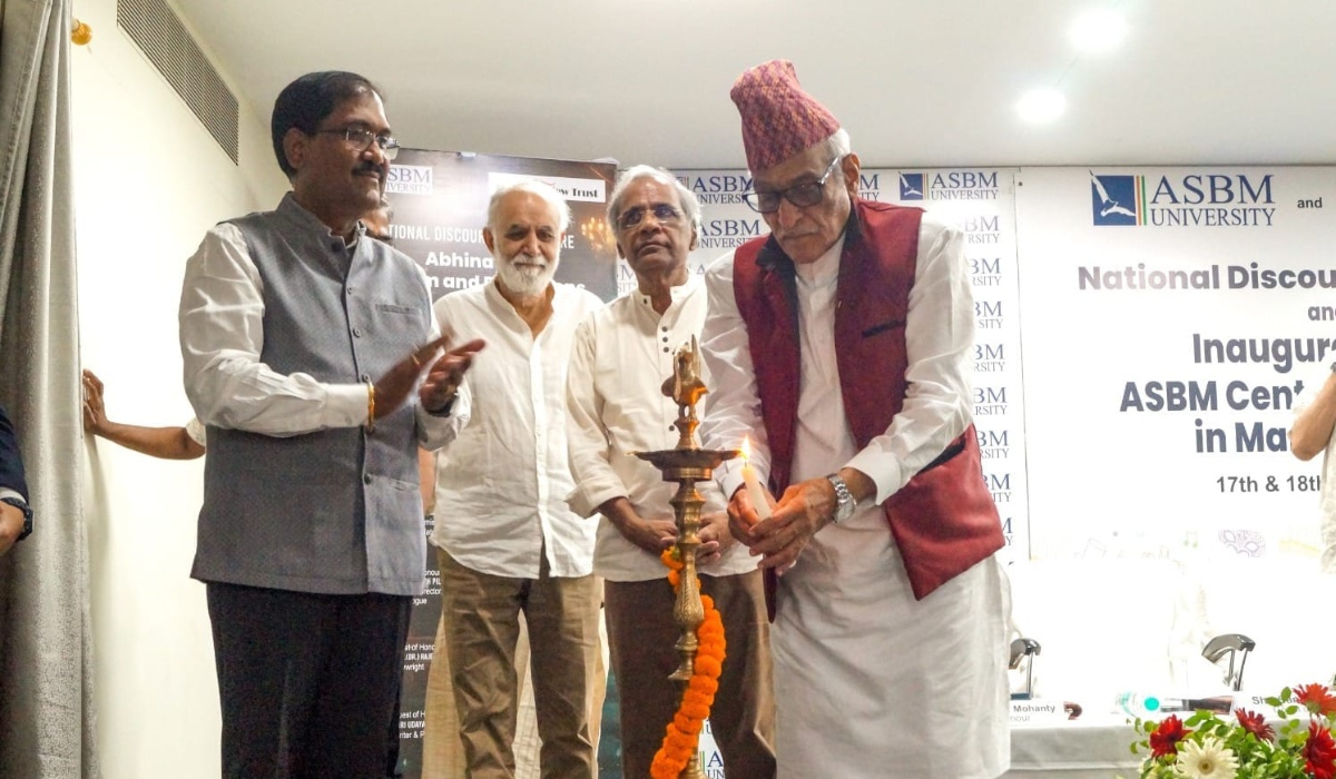 Dr. Mohan Agashe Inaugurating Centre of Theatre for Management in ASBM University