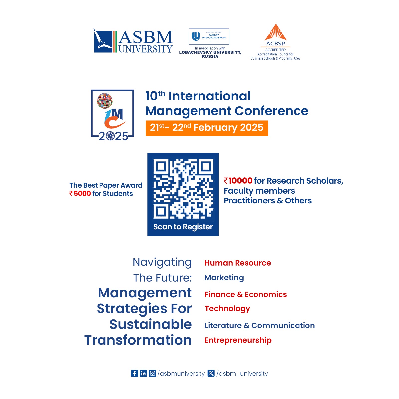 10th International Management Conference – IMCon 2025