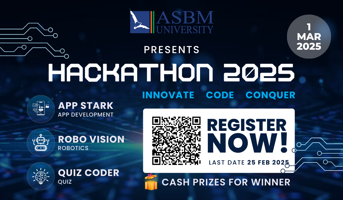 ASBM University to Host National Hackathon Event 2025 on 1st March